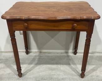 Walnut one Drawer Table 