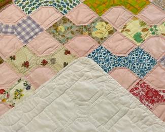 Hand Stitched Bow Tie Quilt