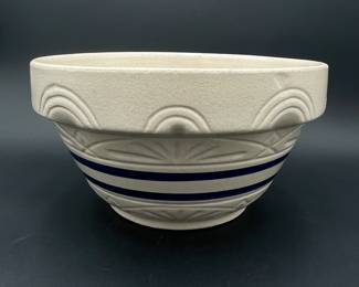 Blue Band Stoneware Mixing Bowl