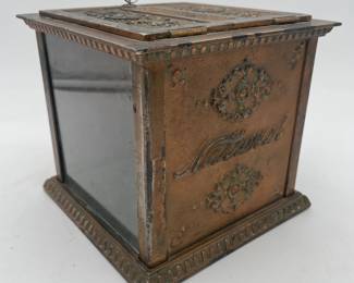 National Cash Register Receipt Box with Original Key