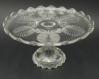"Missouri" Early American Pattern Glass Cake Stand