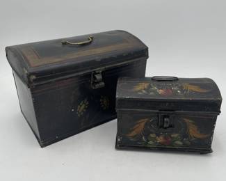 Early Toleware Document Boxes
