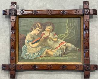 Original Print in Criss Cross Frame