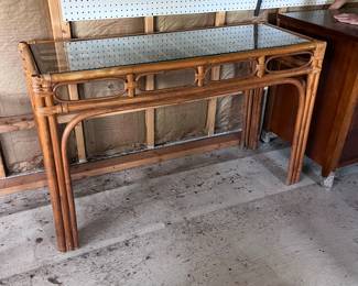 Bamboo console table