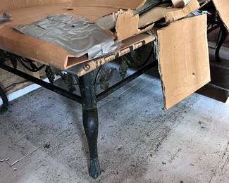 Glass top coffee table