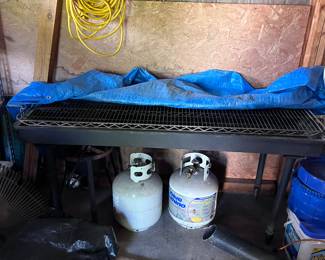 Huge outdoor propane grill