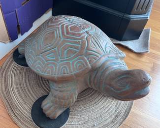 Large heavy turtle decor
