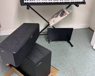 Keyboard and speakers