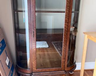 Mirror back china cabinet