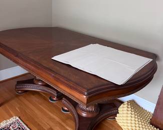 Dining table with one leaf