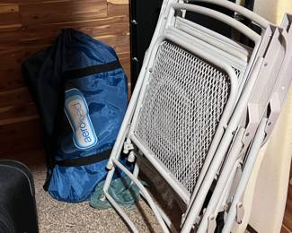Folding cot and Aero bed
