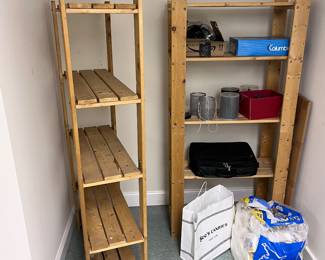 Lots of storage shelving