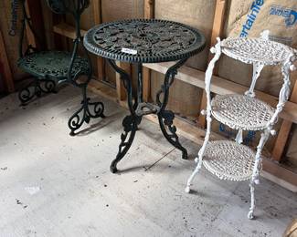 Wrought iron tables