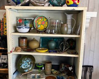 Mid-Century/Modern ceramics, glass, enamel, and a few pieces of Japanese studio pottery