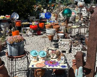 Vintage Mexican outdoor pottery