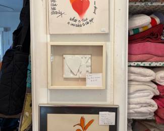Sister Corita Kent, American (1918 - 1986), glazed and framed print.