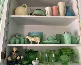 Jadeite and Depression glass
