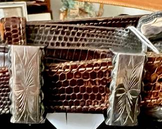 Sterling Silver ranger set with vintage belt