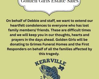 On behalf of Debbie and staff, we want to extend our heartfelt condolences to everyone who has lost family members friends. These are difficult times and we will keep you in our thoughts, hearts a