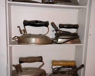 Vintage laundry irons