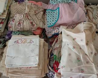 Large collection of aprons