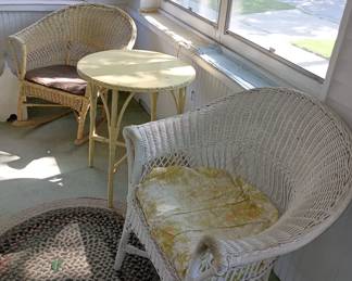 Vintage wicker furniture in good condition