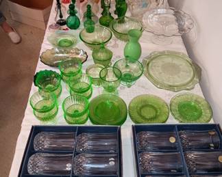 Vintage glassware
