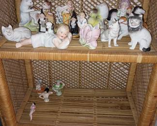 Bisque figurines
Pincushion half lady figures