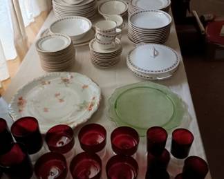 Nice glassware and dishware