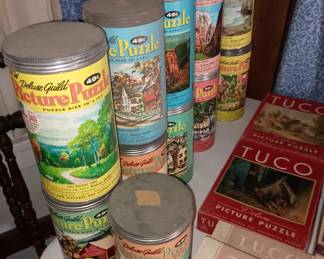 Vintage puzzles
Deluxe Guild in canisters