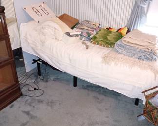 Motorized Bed, with cord control to raise and lower the head of the bed. $125