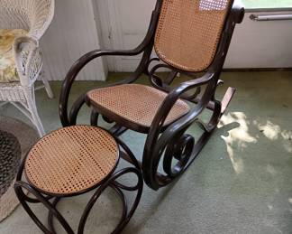 Rocking chair with ottoman