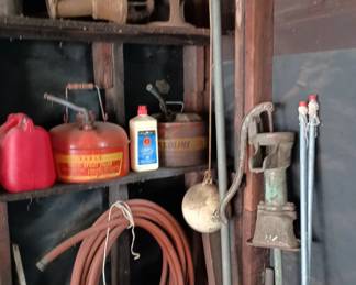 Tether ball
Vintage water pumps