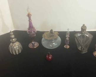 Vintage Glass Perfume Bottles