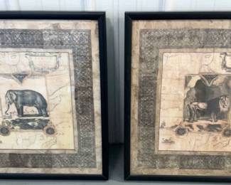 Two Framed African Prints