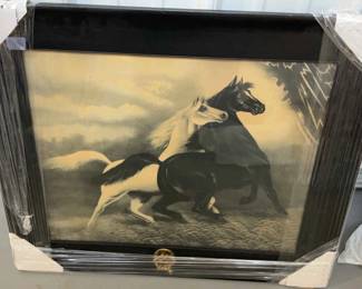 Framed Print Spirited Horses