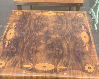 Two Antique Folding Card Tables