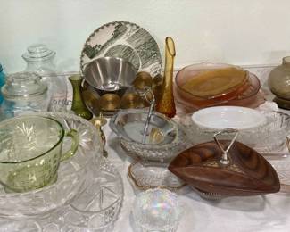 Assortment Of Vintage Glassware And More