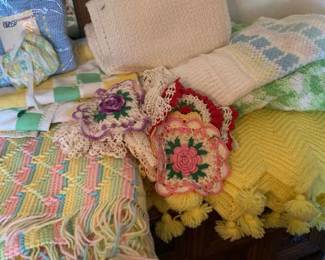 Handmade Baby Blankets And Crocheted Doilies