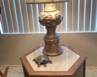 End Table And Lamp