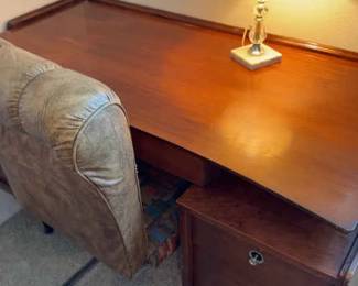 Cool Old Desk And Chair, Oh And A Lamp