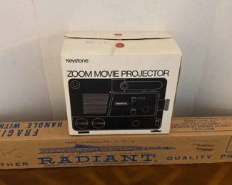 Keystone Movie Projector And Radiant Screen