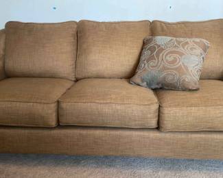 Sofa In Gold And Tan Tones