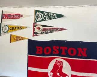 Boston Meets Arizona Penants And Blanket