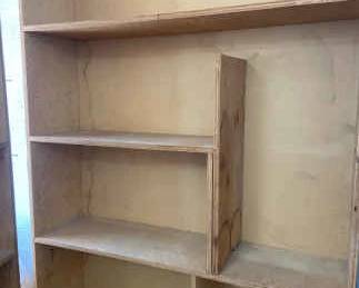 Handcrafted Hefty Plywood Shelving