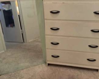 Wonderful White Dresser And Magnificent Mirror