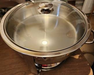 Stainless steel round chafing dish