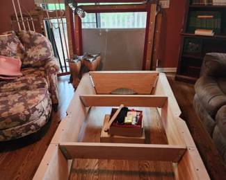 Brunswick Contender pool table with pool stick holder and accessories