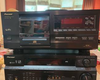 Pioneer file type compact disk player 
                              PD-407. 25 disk player
Pioneer audio video multi receiver
                               VSX-816