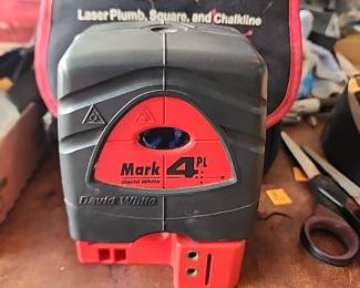 Mark 4 please, laser plumb, square and chalkline